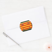 Ibiza Spanje Vlag Ronde Sticker (Envelop)