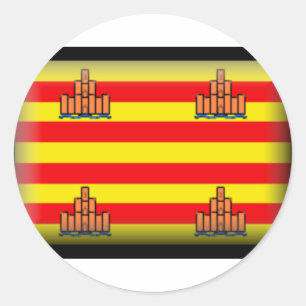 Ibiza Spanje Vlag Ronde Sticker
