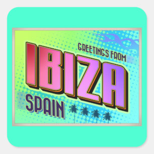 IBIZA VIERKANTE STICKER