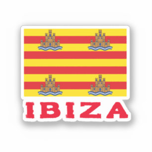 Ibiza Vlag, SPANJE Sticker