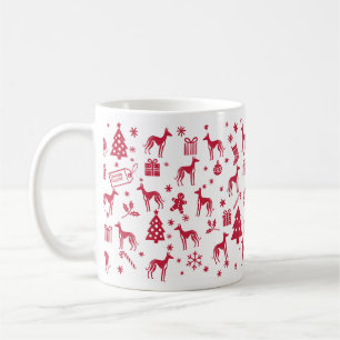 Ibizan Hound Christmas Design Koffiemok