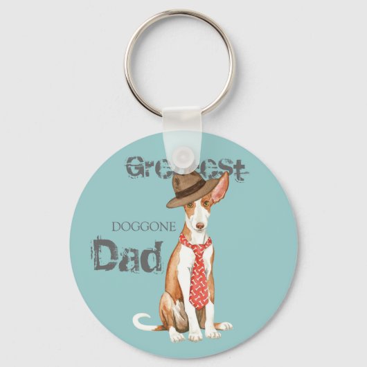 Ibizan Hound Dad Sleutelhanger (Voorkant)