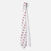 Ibizan Hound Dog Geometric Pattern Silhouette M Stropdas (Voorkant)