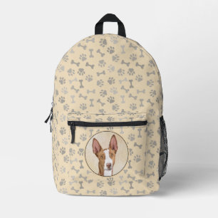 Ibizan Hound Schilderij - Mooie Originele Honden K Bedrukte Rugzak