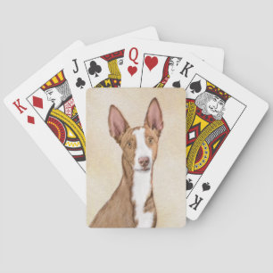 Ibizan Hound Schilderij - Mooie Originele Honden K Pokerkaarten