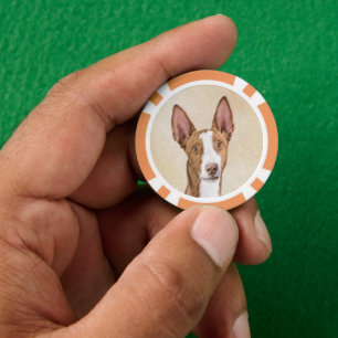 Ibizan Houndschilderen - Kute Original Dog Art Poker Chips