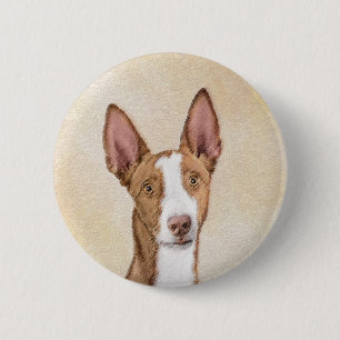 Ibizan Houndschilderen - Kute Original Dog Art Ronde Button 5,7 Cm
