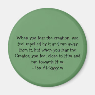 Ibn Al-Qayyim Quote Koelkast Magneet