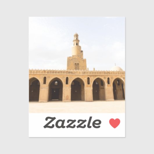 ibn tulun moskee in Caïro, Egypte Sticker (Vel)
