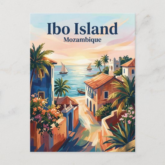 Ibo-eiland Mozambique Briefkaart (Voorkant)