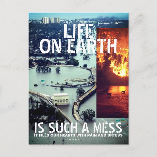 IBONELTD. LIFE ON EARTH 2d Briefkaart (Voorkant)