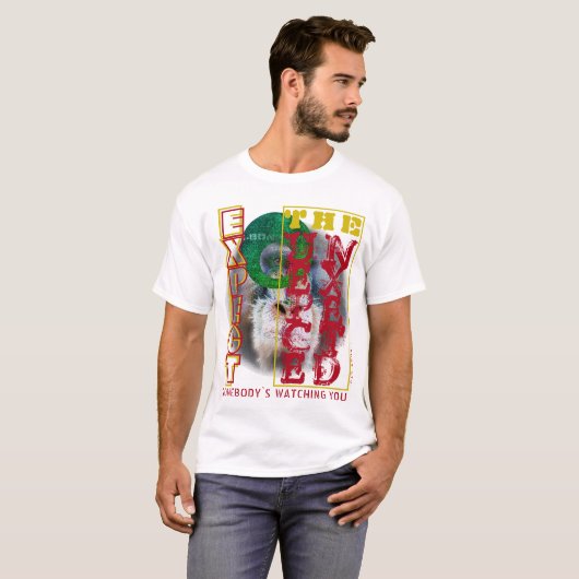 IBONELTD. T-SHIRT VERWACHT HET ONVERWACHTE (Voorkant volledig)