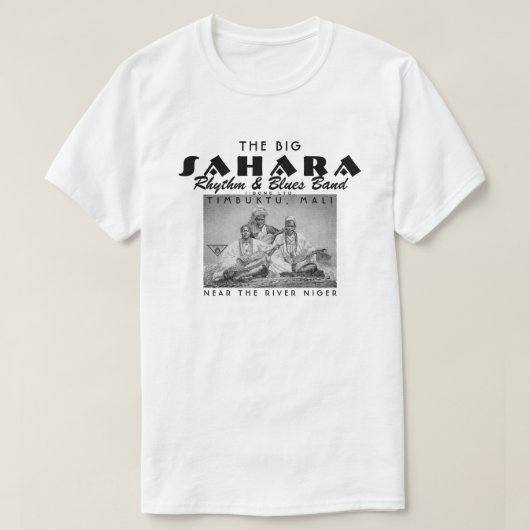 IBONELTD. THE BIG SAHARA R&B BAND 2b T-shirt (Design voorkant)
