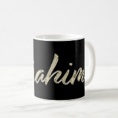Ibrahim Name whitegold Tasse Teetasse Cafeetasse (Devant droit)