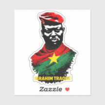Ibrahim Traoré Pan-Afrikaanse sticker – Burkina Fa