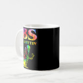 Ibs I Be Tin' Funny Skeleton Tie Dye  Koffiemok (Voorkant links)