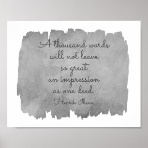 Ibsen Literary Inspirerend Quote typografie Poster