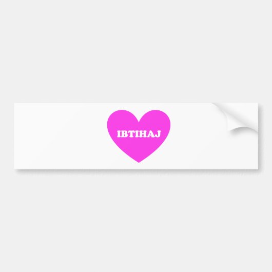 Ibtihaj Bumpersticker (Voorkant)