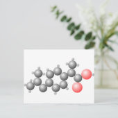 Ibuprofen Molecule-structuur Briefkaart (Staand voorkant)