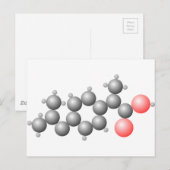 Ibuprofen Molecule-structuur Briefkaart (Voorkant / Achterkant)