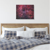IC410 Emissienevel in Auriga Canvas Afdruk (Insitu (Slaapkamer))