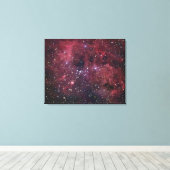 IC410 Emissienevel in Auriga Canvas Afdruk (Insitu (Houten vloer))