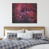 IC410 Emissienevel in Auriga Canvas Afdruk (Insitu (Slaapkamer))