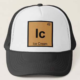 Ic - Ice Cream Chemistry Periodic Table Symbol Trucker Pet
