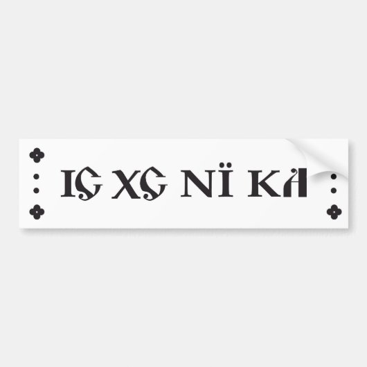 ic xc ni ka bumper sticker donkergrijs / zwart (Voorkant)