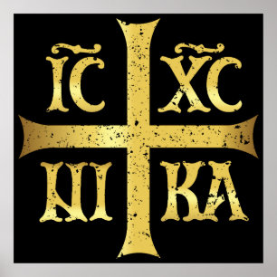 IC XC NIKA JEZUS CHRISTUS VEROVERT POSTER