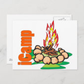 iCamp Camping Shirt Briefkaart (Voorkant / Achterkant)