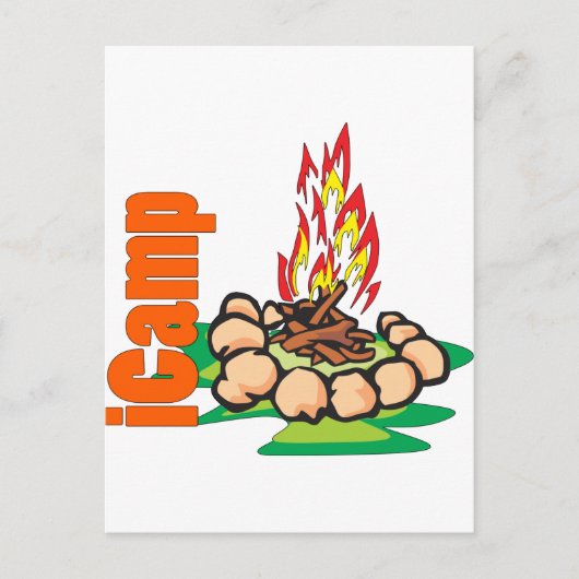 iCamp Camping Shirt Briefkaart (Voorkant)