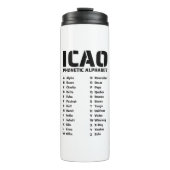 ICAO Aviation Alphabet Code Thermosbeker (Voorkant)