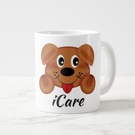 iCare - Jumbo-Mok Extra Grote Beker (Voorkant rechts)