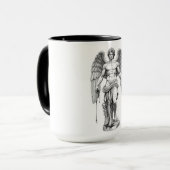 Icarus Flight Minimalist Coffee Mug Mok (Voorkant links)