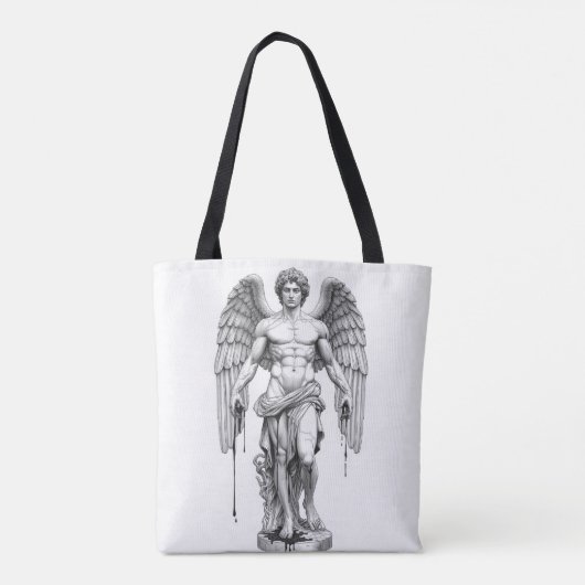 Icarus Greek Myth Line Art Tote Bag (Dos)