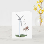 Icarus v Turbine Vent Carte de voeux pliée (Fleur jaune)