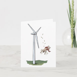 Icarus V Windturbine Gevouwen Wenskaart Kaart