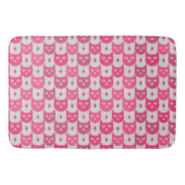 Icat ikat pink pattern badmat