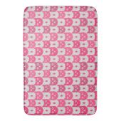Icat ikat pink pattern badmat (Voorkant Verticaal)