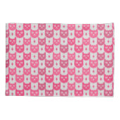 Icat ikat pink pattern kussensloop (Achterkant)