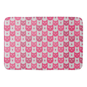 Icat ikat roze patroon badmat