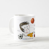 ICD-10: W21 Gebok van Balls Koffiemok (Voorkant links)