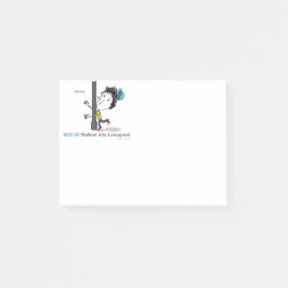 ICD-10: W22.02 Op de post Post-it® Notes