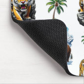 Ice Age Mammoth Sabertooth Tiger Pattern Design Muismat (Hoek)