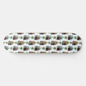 Ice Age Mammoth Sabertooth Tiger Pattern Design Skateboard (Horizontaal)