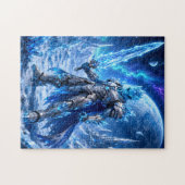 Ice Alien Warrior Puzzle Legpuzzel (Horizontaal)