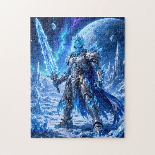 Ice Alien Warrior Puzzle Legpuzzel (Verticaal)