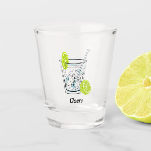 Ice and a Slice Shot Glas