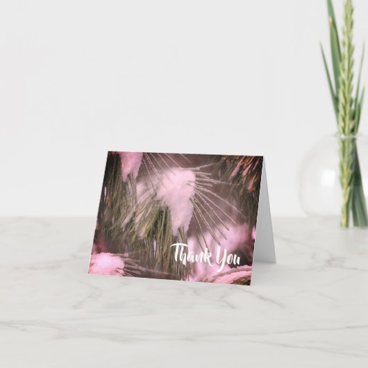 Ice and Snow - Hartelijk dank Bedankkaart (Voorkant)